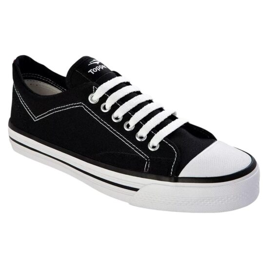 Zapatilla Unisex Topper Derby Lona Negra