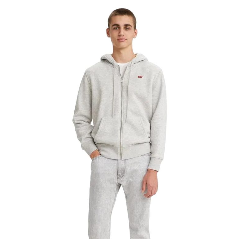 POLERON HOMBRE COLOR ENTERO ZIP LEVIS