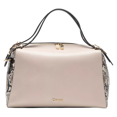 Cartera Dos Asas Mediana Gazel Off White Car3299