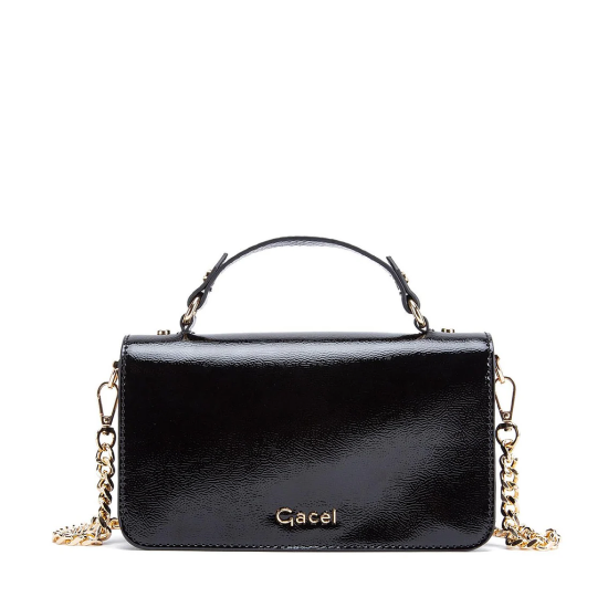 Cartera Mujer C5966 Cuero Sintetico Negro Gacel