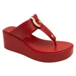 Sandalia Mujer Plataforma Roja Aura Bonny Franco