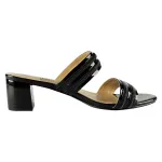 Sandalia Mujer Taco Medio Negra Bonnyfranco