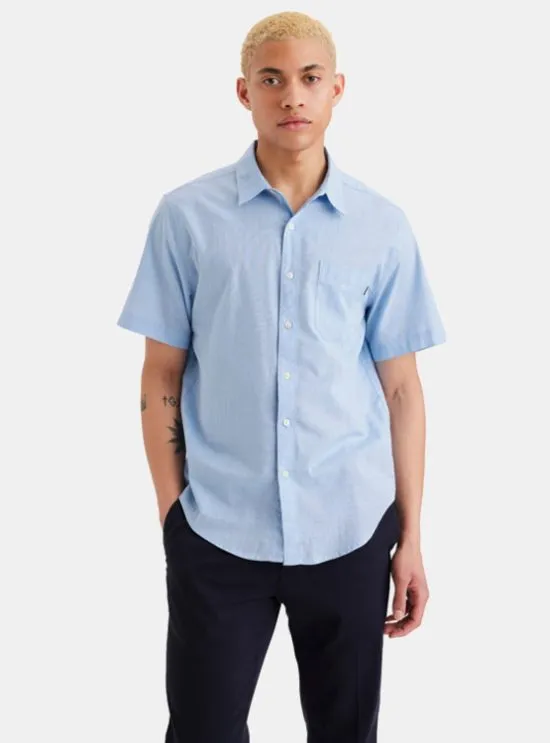 Camisa Hombre SS Ultimate Bel Air Blue DOCKERS