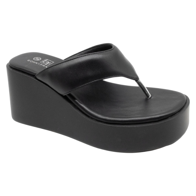Sandalia Mujer Negra Night Rise Bonnyfranco