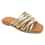 Sandalia Mujer Dorada Golden Flow Bonnyfranco