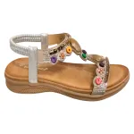 Sandalia Mujer Plata Shine Garden Bonnyfranco