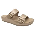 Sandalia Mujer Dorada Comfort Gold Bonnyfranco