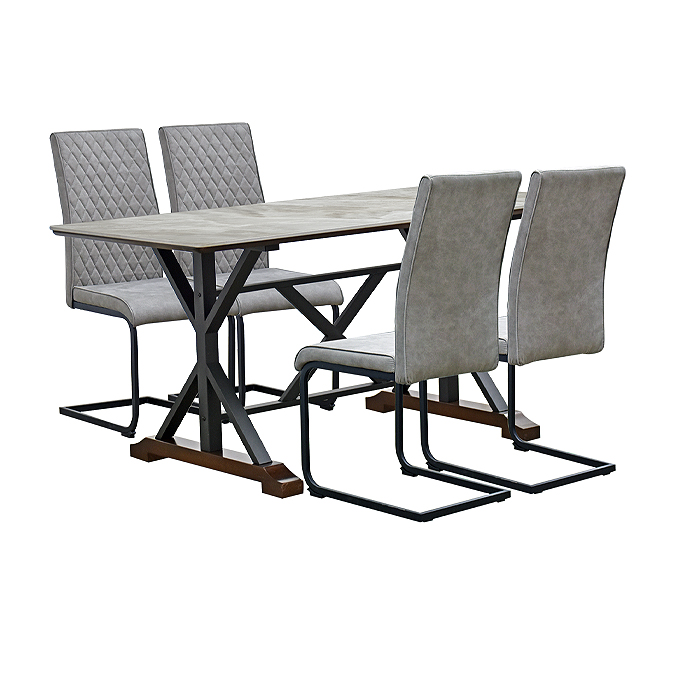 Juego Comedor Stone Grey 6 Sillas Msa