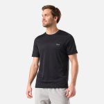 Polera Hombre Core Q-Dry Negro T-Shirt Lippi