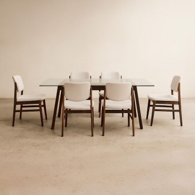 Juego Comedor Vidrio New York 6 Sillas Cic