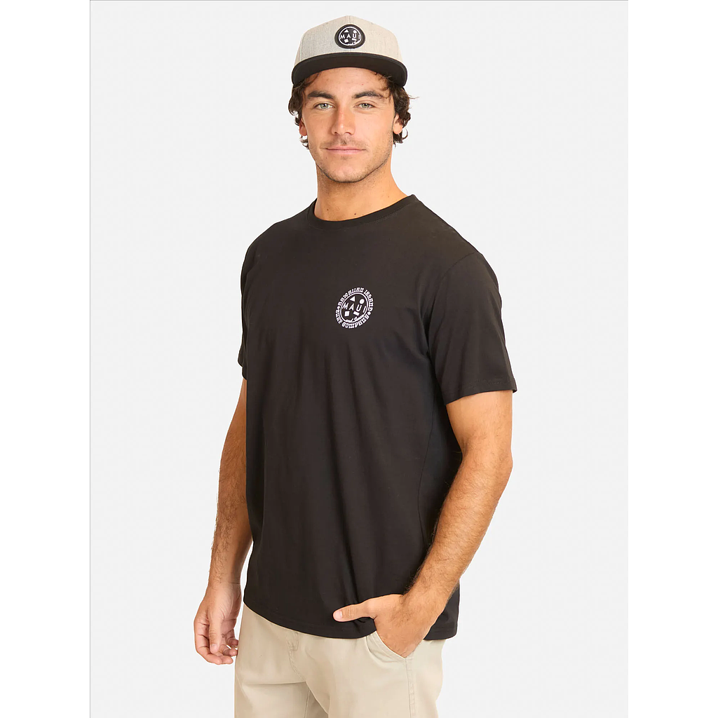 Polera Hombre Endless Wave Negro Maui