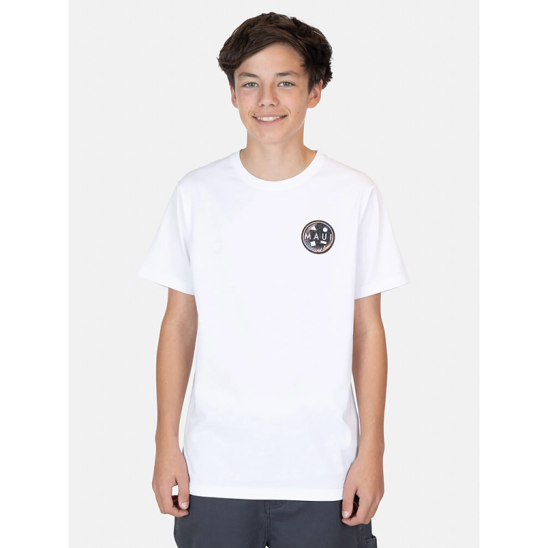 Polera Niño Flash Blanco Maui