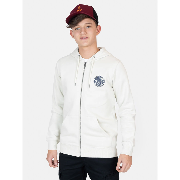 Poleron Niño Slang Lab Blanco RipCurl
