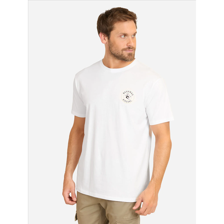 Polera Hombre Mte Bahamas Key Blanco RipCurl