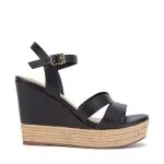 Sandalia Mujer Napa Negro  Gilda Gacel