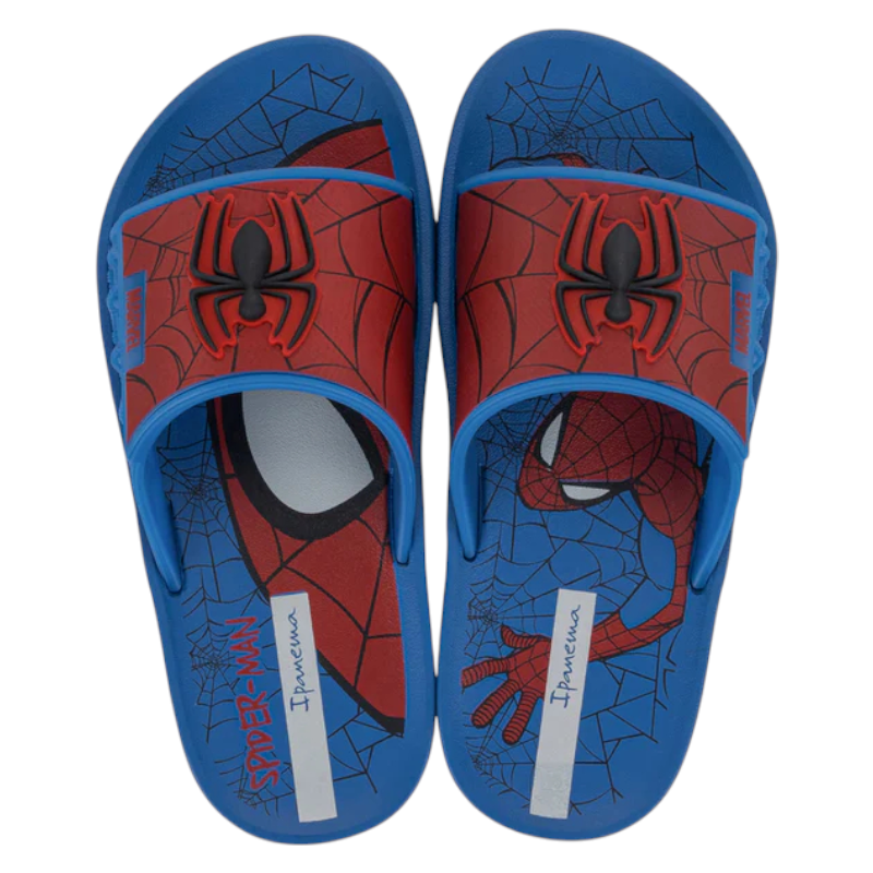 Sandalia Niño Spiderman Slide Azul Ipanema