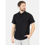 Camisa Hombre MC 5C688-MV Liso Black Maui