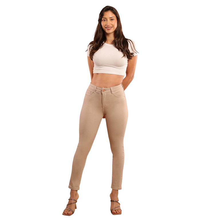 JEANS SKINNY FERRARI BEIGE DIVINE