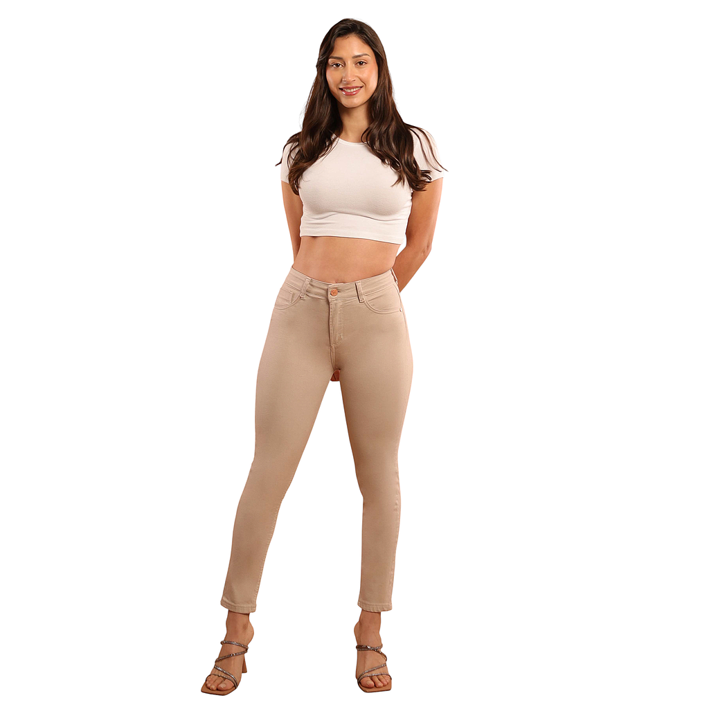 JEANS SKINNY FERRARI BEIGE DIVINE