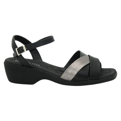 Sandalia Mujer Britta Gales Negro Beira Rio