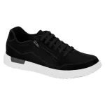 Zapatilla Hombre Urbana Negra Con Cierre Lateral Monaco BR Sport