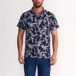 Camisa Hombre Surf Guayabera Plain Andromeda