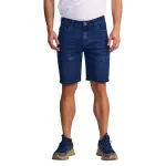 Short Hombre Denim Bob Tiro Alto Dark Blue Ellus