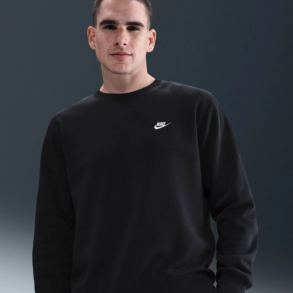 Poleron Hombre Club Black Nike