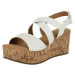 Sandalia Mujer Toscana Plataforma Blanco Alquimia