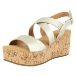 Sandalia Mujer Capri Plataforma Dorado Alquimia