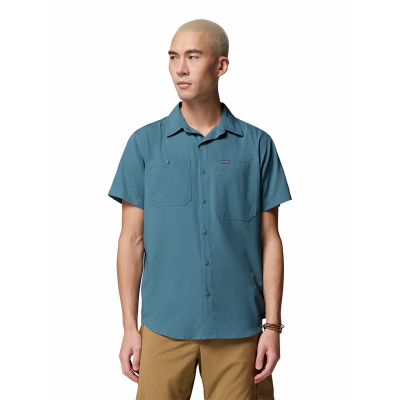 Camisa Manga Corta Hombre Silver Ridge Azul Columbia