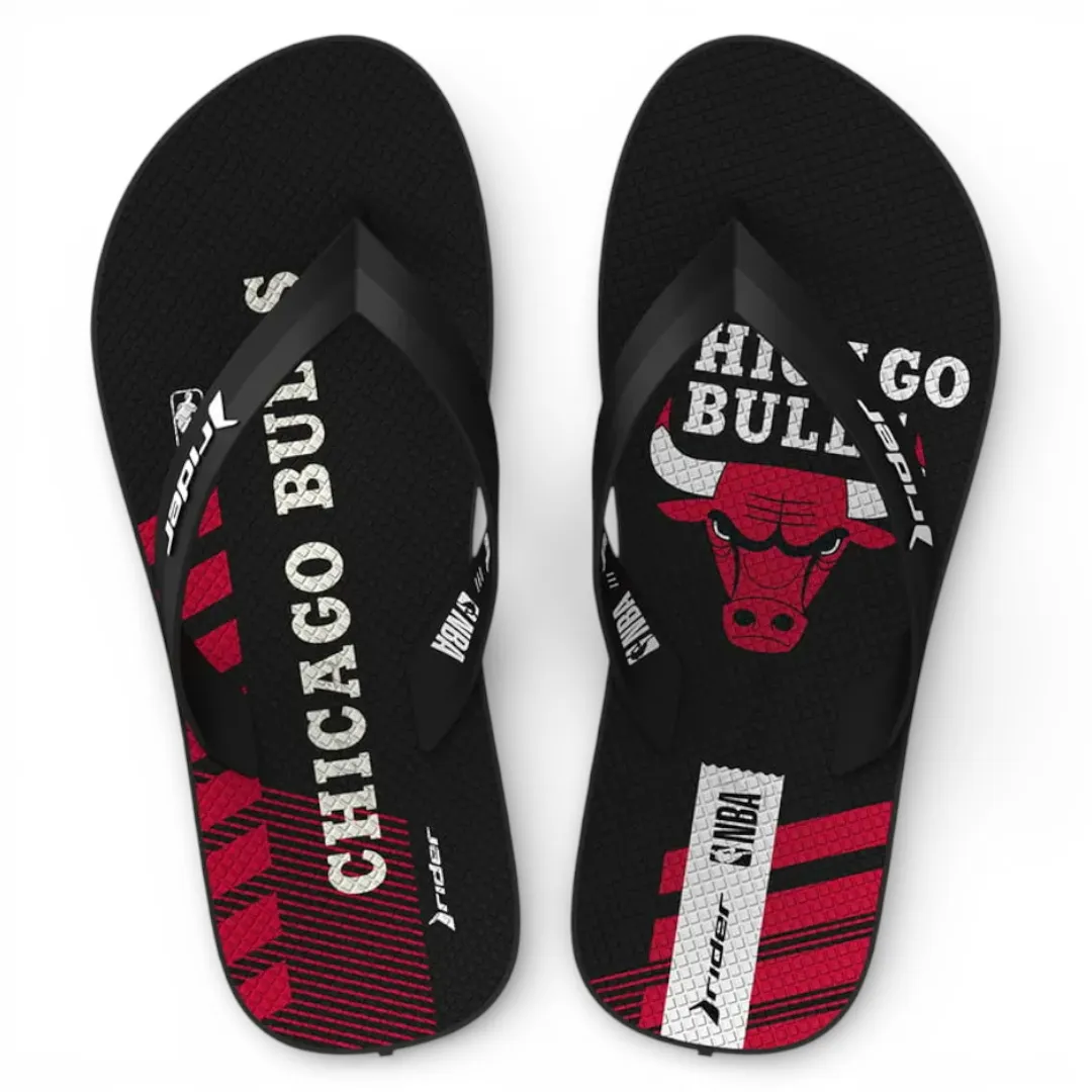 Sandalia Hombre Feel Nba Dedo Ad Negro/Negro/Rojo Rider