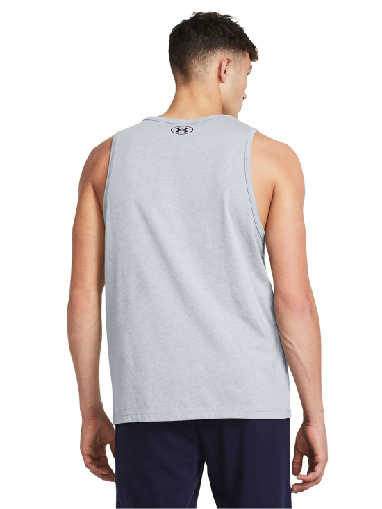 Polera Hombre sin manga Sportstyle Gris Under Armour - Imagen 4