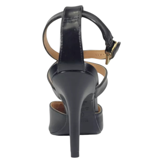 Sandalia Taco Alto Mujer Negro Fiesta Vizzano - Imagen 3