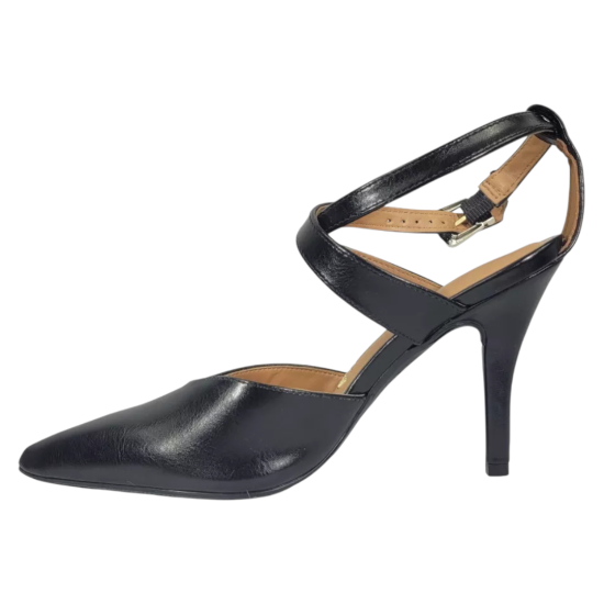 Sandalia Taco Alto Mujer Negro Fiesta Vizzano - Imagen 4