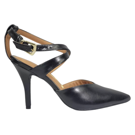 Sandalia Taco Alto Mujer Negro Fiesta Vizzano - Imagen 6