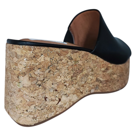 Sandalia Plataforma Mujer Pelica Negro Corcho Vizzano - Imagen 4