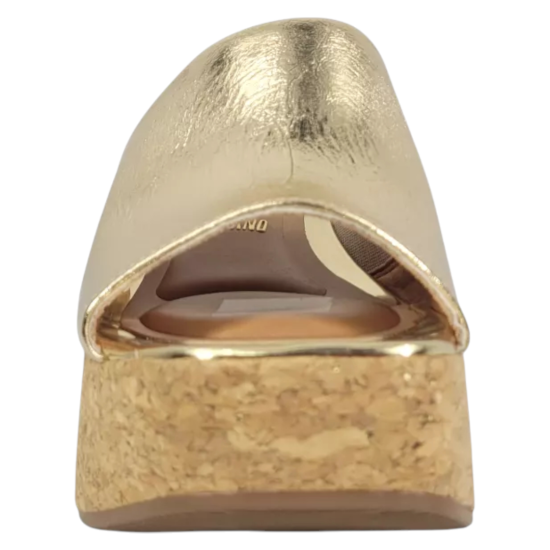 Sandalia Plataforma Mujer Milano Dorado Corcho Vizzano - Imagen 3