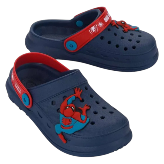 Sandalia Infantil Azul Rojo Spiderman Marvel Grendene - Imagen 2