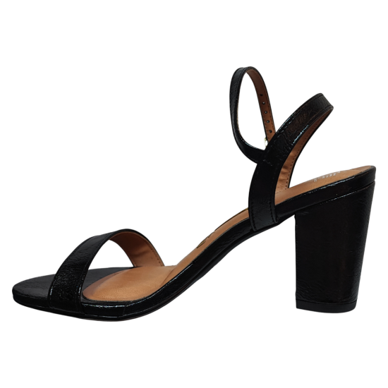 Sandalia Mujer Verniz Nancy Negro Vizzano - Imagen 4