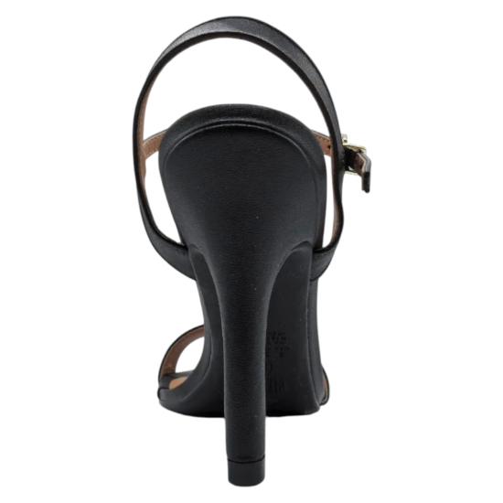 Sandalia Mujer Taco Alto Negro Pulsera Elegante Vizzano - Imagen 2