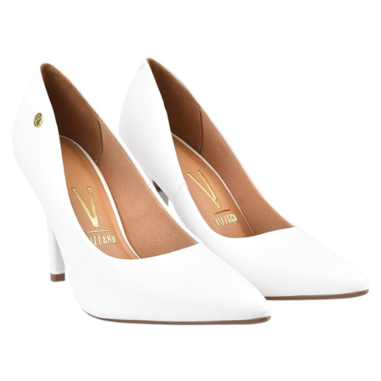 Zapato Mujer Taco Aguja Blanco Elegante Stiletto Vizzano - Imagen 3