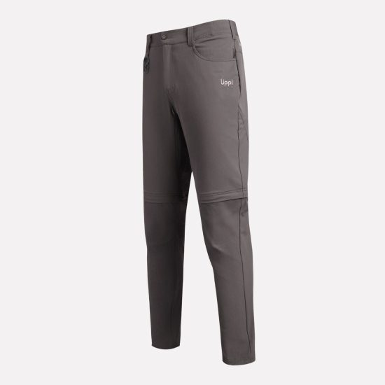Pantalon Hombre Lennox Q-Dry Mix-2 Pants Gris Medio Lippi - Imagen 2