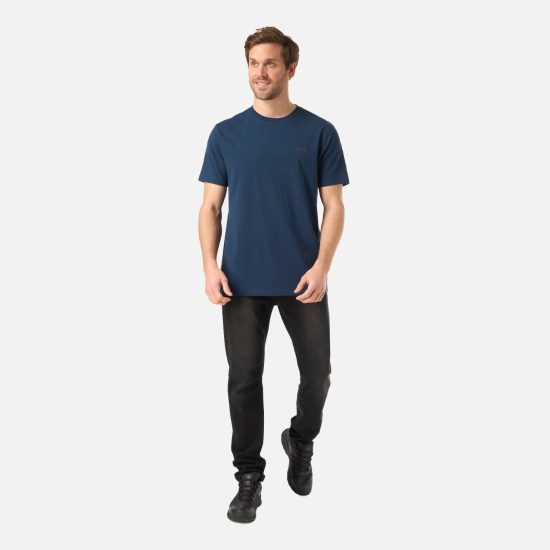 Polera Hombre M Logo Back Print T-Shirt Azul Marino Lippi - Imagen 3