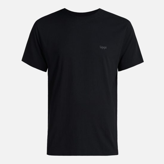 Polera Hombre  M Logo Back Print T-Shirt Negro Lippi - Imagen 2