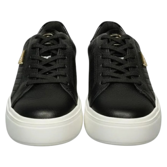 Zapatilla Mujer Cuero Negro Plataforma Pegada - Imagen 3