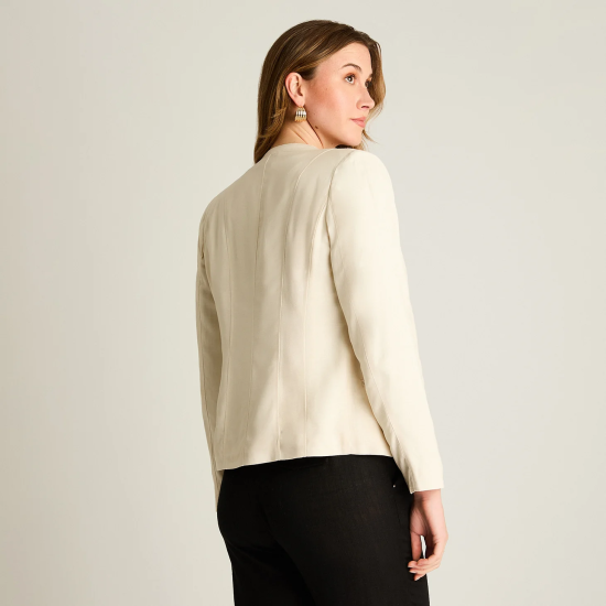 Blazer Mujer Crudo Estructurado Ldp - Imagen 2