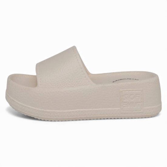 Sandalia Plataforma Mujer EVA Crema Alquimia - Imagen 2