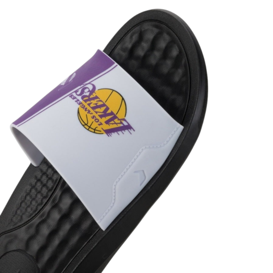 Sandalia Hombre Lakers NBA Blanco Violeta Rider - Imagen 3