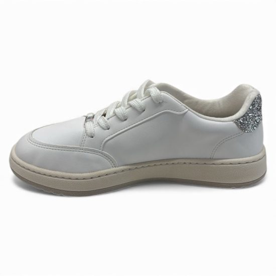 Zapatilla Mujer Maxxi Glitter Blanco Plata Vizzano - Imagen 2